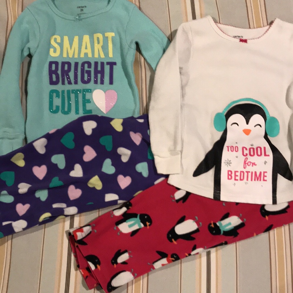 Carters winter pajamas 3t